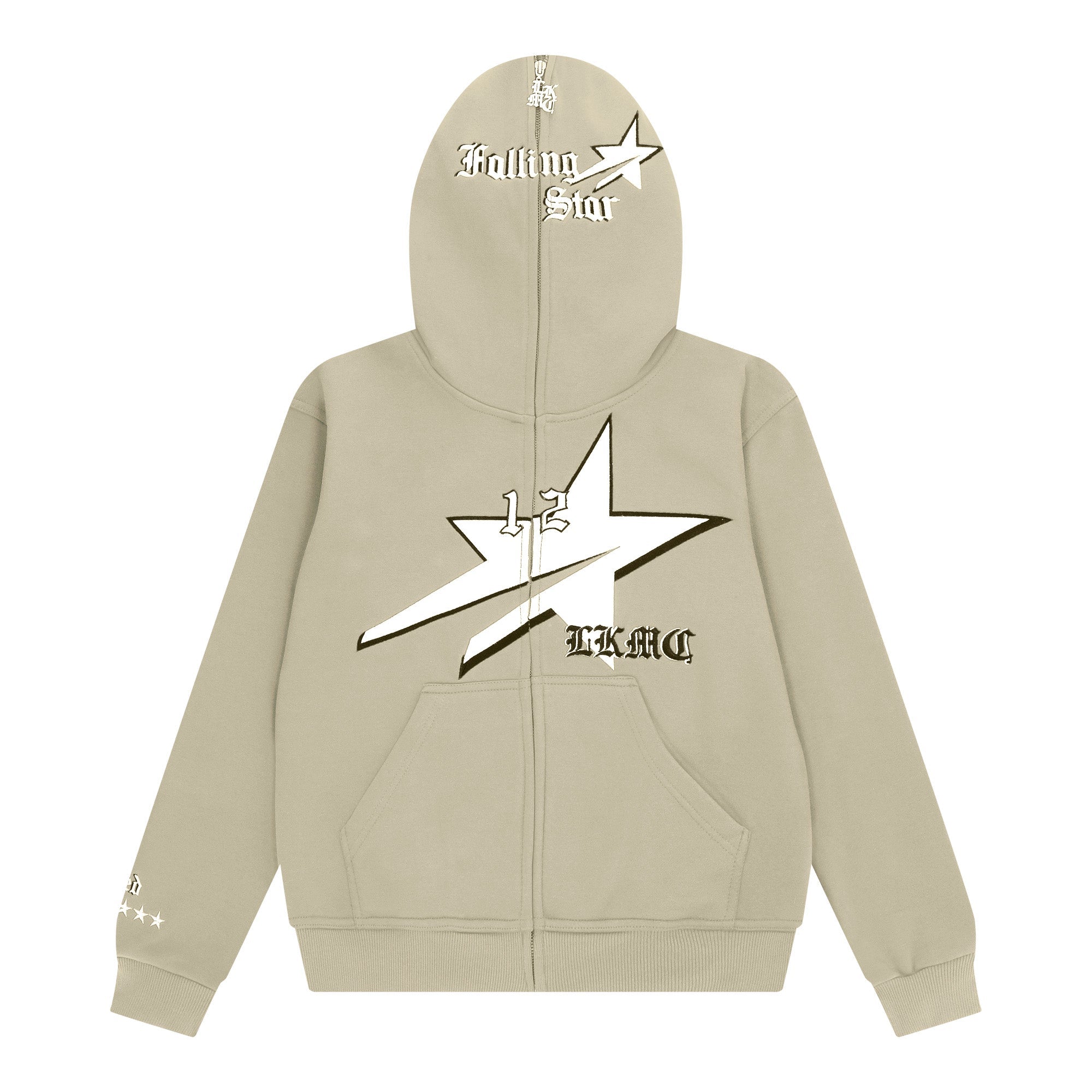 StarBoy Beige Full Zip Hoodie