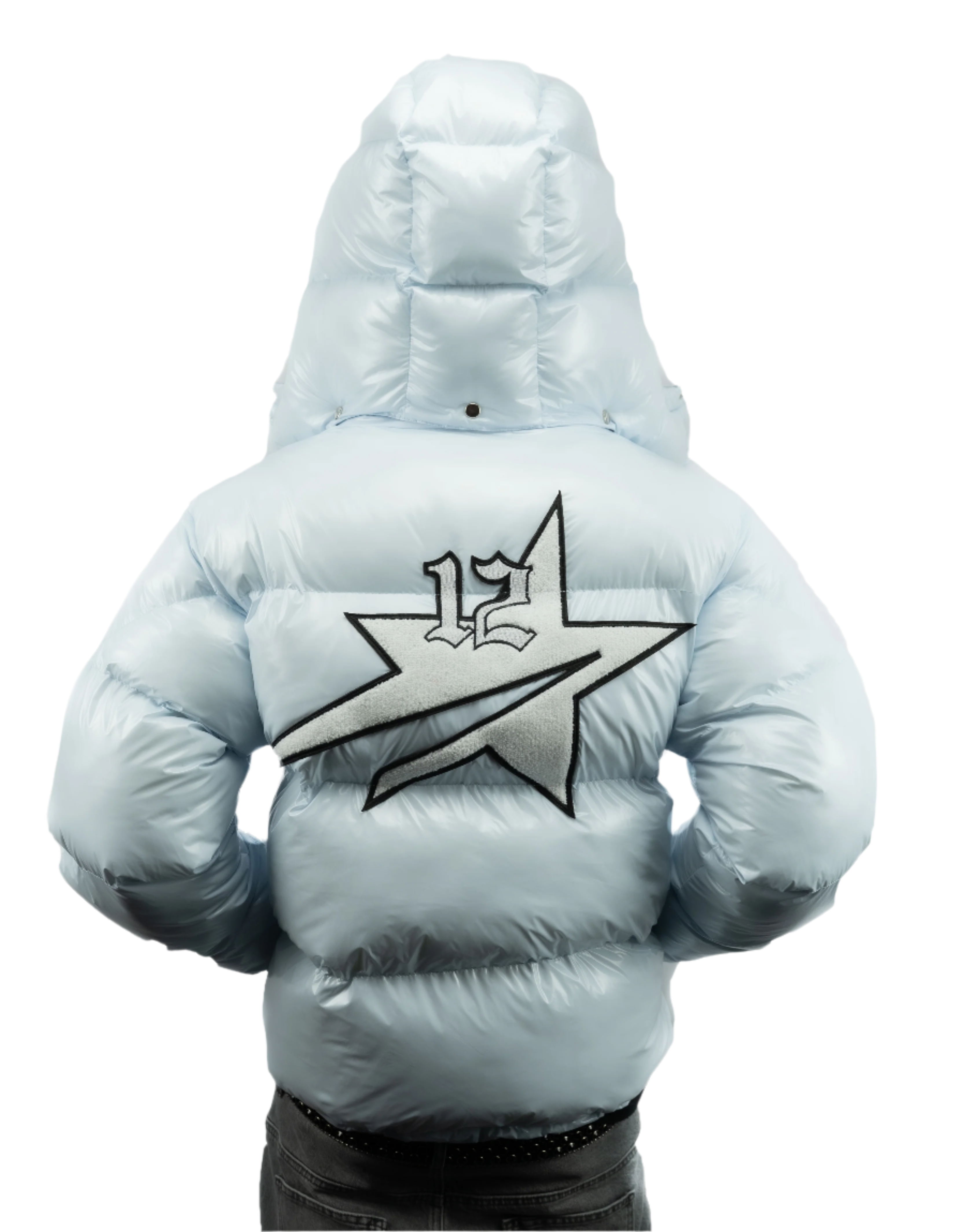 StarBoy Puffer Jacket Baby Blue
