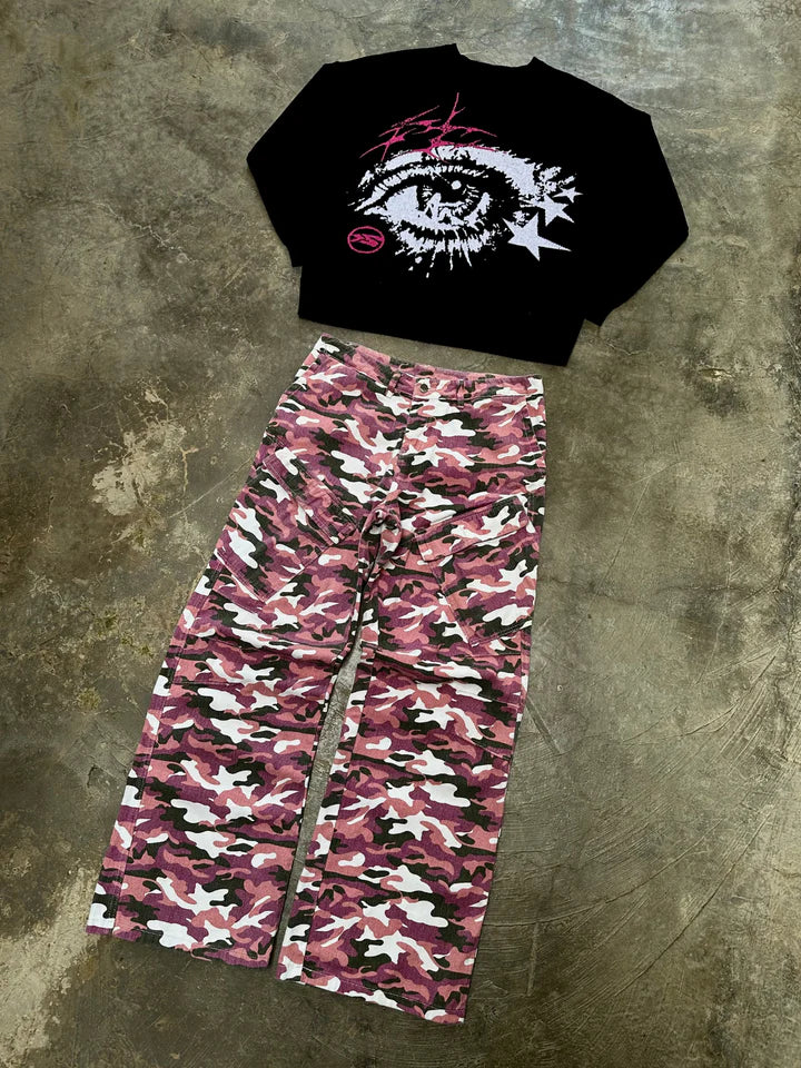 OVER5IZE "optic" SWEATER BLACK