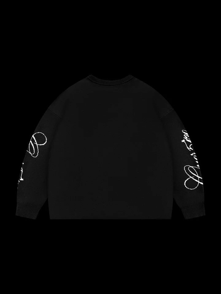 OVER5IZE "uzi" SWEATER BLACK