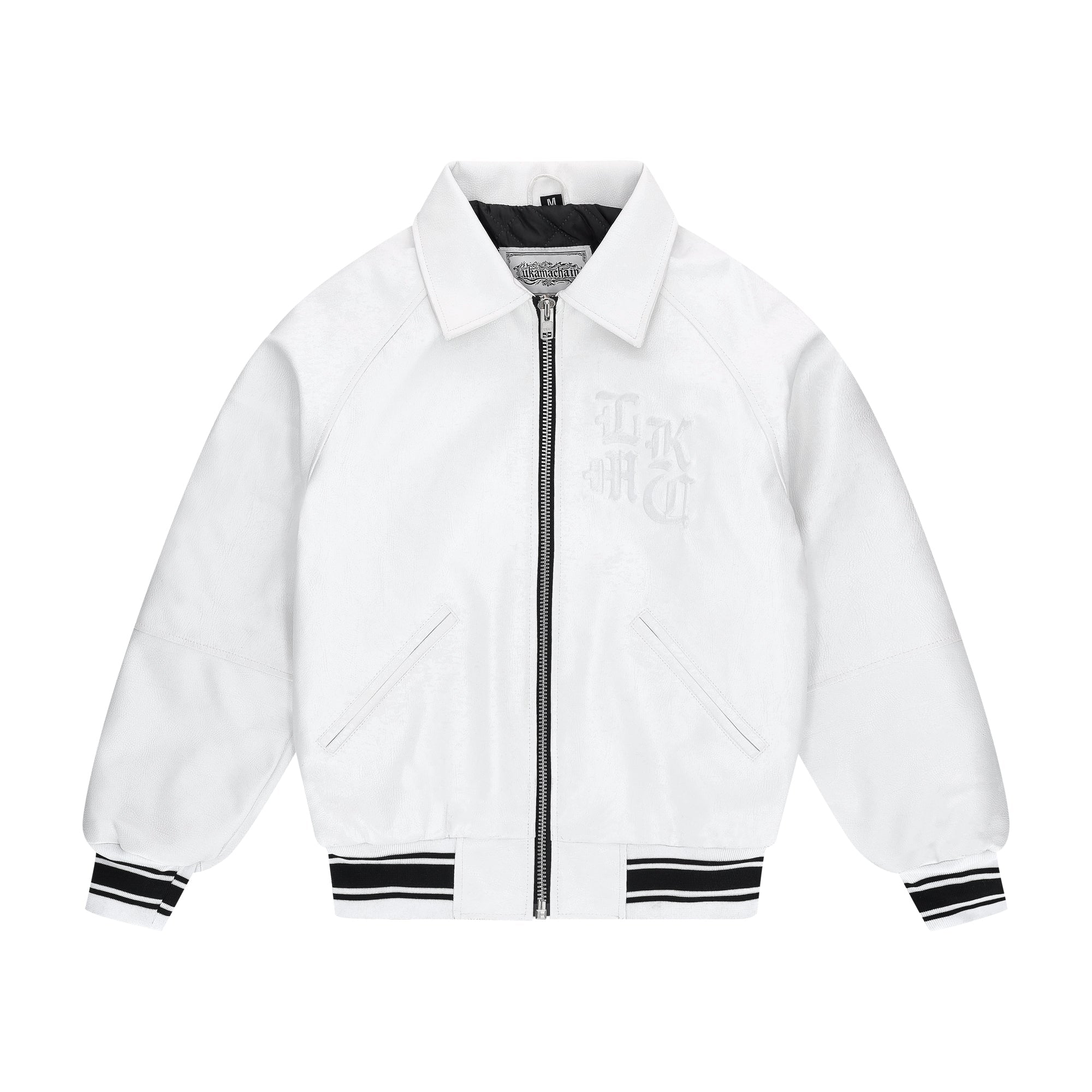 Leather Jacket High School White