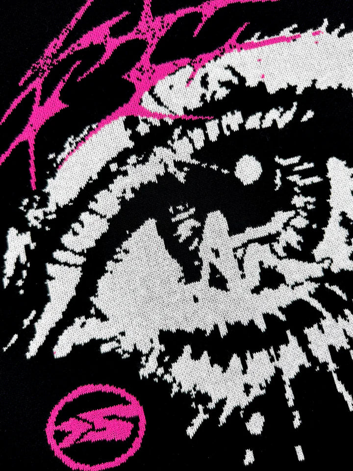 OVER5IZE "optic" SWEATER BLACK