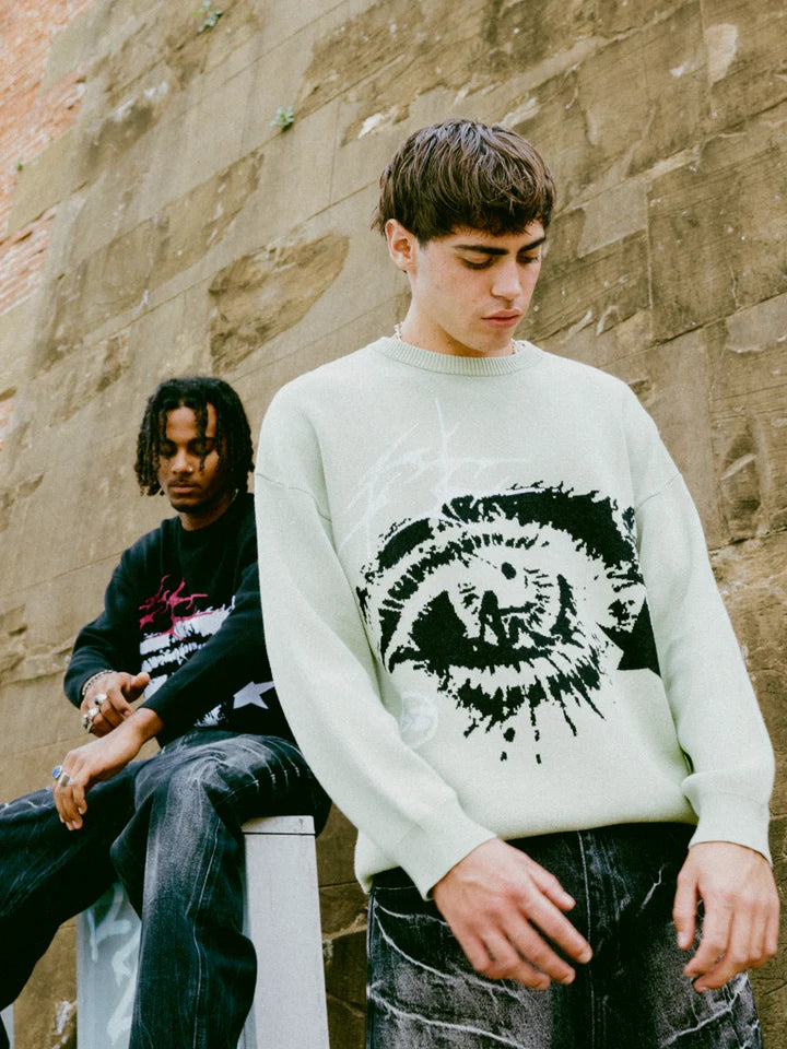 OVER5IZE "optic" SWEATER SAGE GREEN