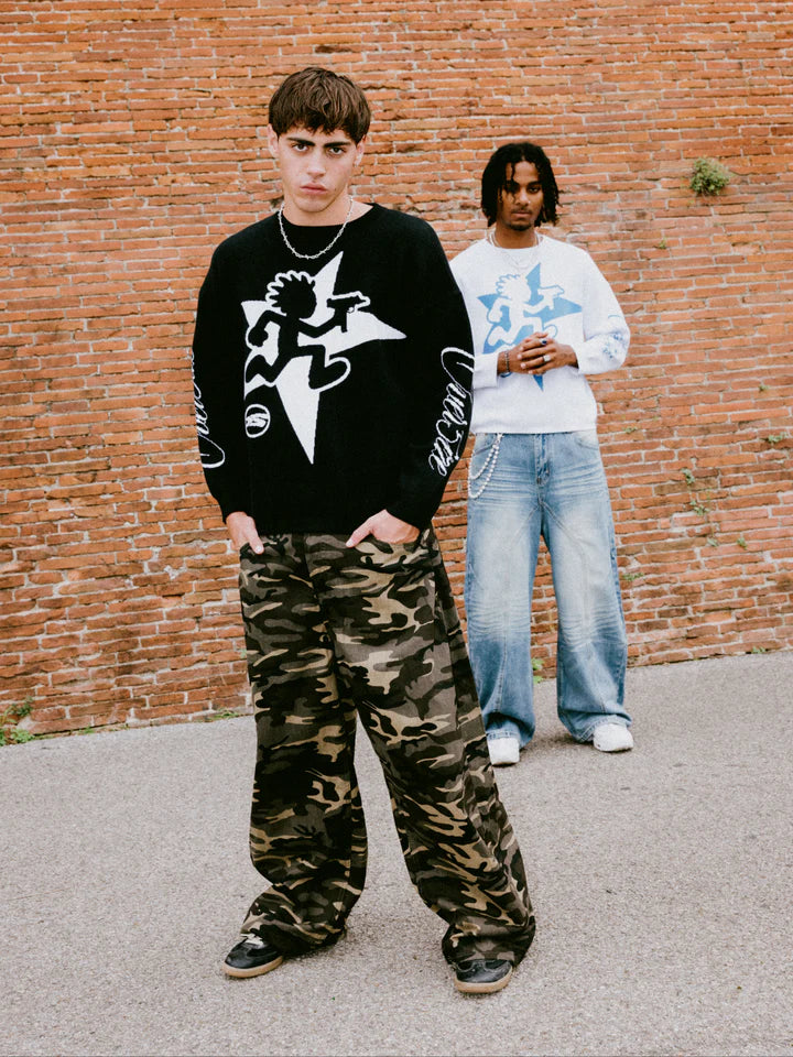 OVER5IZE "uzi" SWEATER BLACK