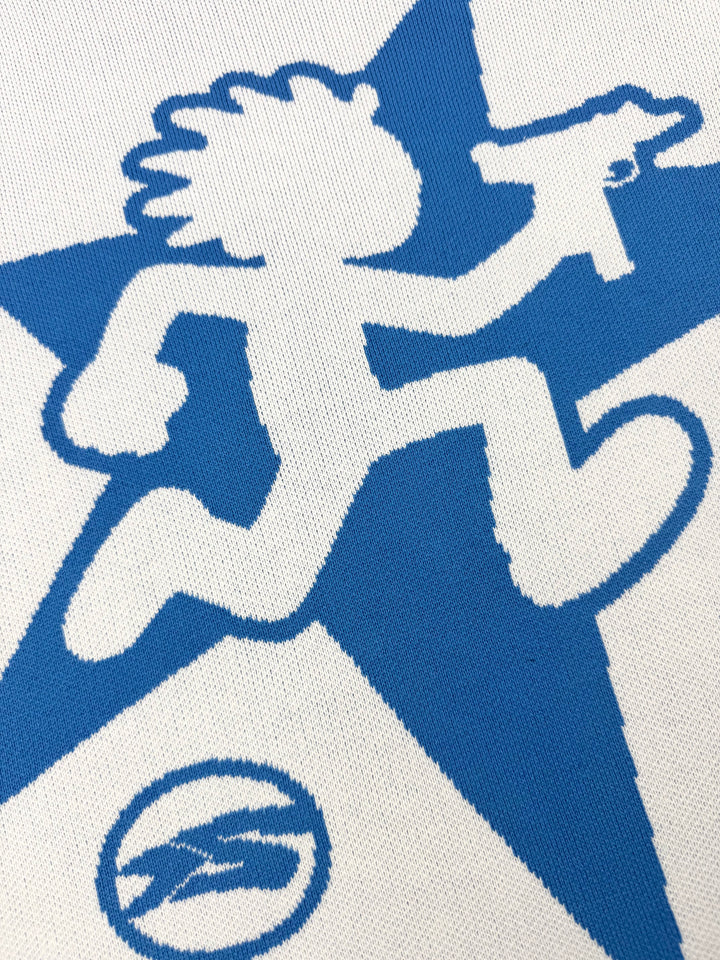 OVER5IZE "uzi" SWEATER WHITE