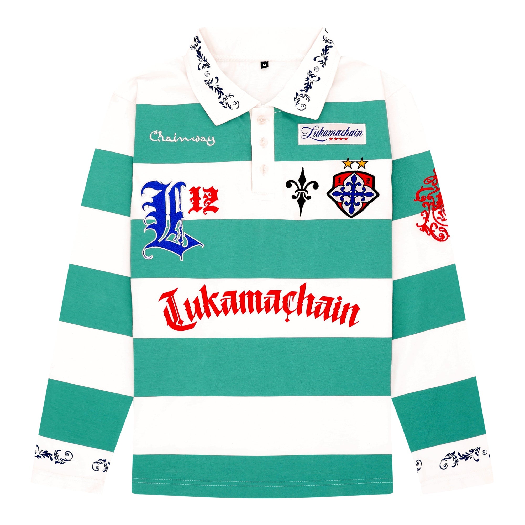 Long Sleeve Polo - High School Ocean Green